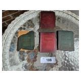 4 Antique Mini Books