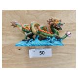 Modern Multi Colored Dragon Figure