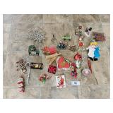 Bulkt Lot of VTG Christmas Ornaments Deco