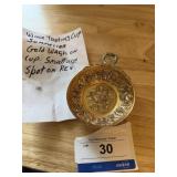 Sommelier Wine Tasting Cup w Gold Wash
