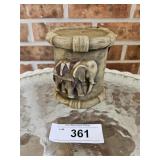 Nice Elephant on Pillar Candle