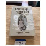 Growing up Rich Book a Novel Signed Gwen Fortune