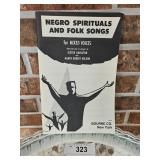 Negro Spirtuals and Folk Songs Bourne CO