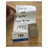 1972 Zippo Lighter Good Action