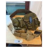 Lot of 2 LBE Belts w Extra