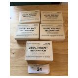 5 Sealed Visual Aircraft Recog Cards