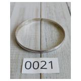 Sterling Silver Adult Bangle Bracelet