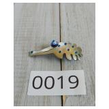 Sterling Silver Whimsical Alligator Brooch Pin