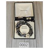Sterling Silver Genuine Hematite Bracelet