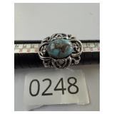 Sarah Conventry Faux Turquoise Ring SZ 7