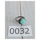 Sterling Silver Turquoise Ring Sz 5