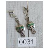 Sterling Silver Navajo Waterbird Earrings