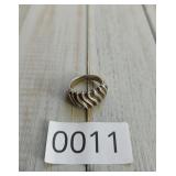 Sterling Silver Wavy Ring Sz 7