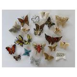 Large VTG Butterfly Pin Brooch pin Lot