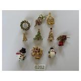 Lot of Misc Christmas Pins Brooches 2