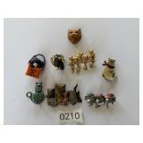 Kitty Cat Kittens Feline Brooch Pin Lot