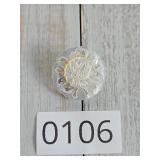 Carved Translucent Shell Islander Brooch Pin