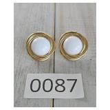 Vintage Crown Trifari Designer Earrings