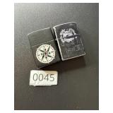 Lot of 2 Zippo Black Lighters
