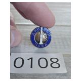 Vintage Apollo Nasa Enameled Rocket Pin