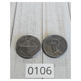 2 WW2 Premium Badges WAC and Army Finance
