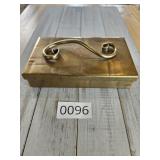 Gregorian Hammered Brass Deco Box