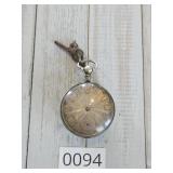 Antique Key Wind Open Face Pocket Watch Reid Lomba