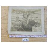 Antique Shoe Factory Occupational Photo Mounted