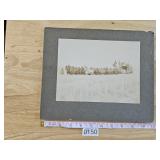 Fantastic Antique Homefront Scene Horses Photograp