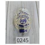 American Protective Services Badge Hallmarked