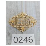 VTG ECS Initials Pin Brooch