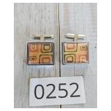 2 Fossil Multi Color Circle Tie Clips