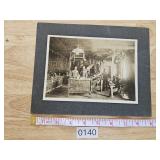 Antique Mounted Photo Wood Shop Baker Oregon