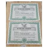 Lot of 2 Donut Depot Stock Certificates