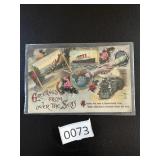 Antique Greetings Postcard Steamer White Star ??