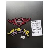 2 Ladies Harley Davidson Patches Sturgis