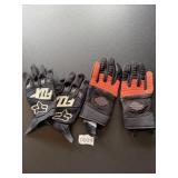 2 Pairs of Motorcyle Gloves