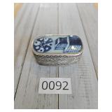 Vintage Porcelain Painted Trinket Box