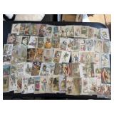 Huge Antique Easter Postcard Lot Bunny embossed