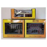 MTH Rail King O Gauge 30-90055, 30-9012, 30-9035 layout buildings in box