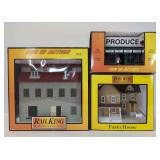 MTH Rail King O Gauge 30-90188, 30-90178, 30-9088 layout buildings in box