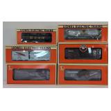Lionel O Gauge freight; 19415, 17222, 29250, 16132, 29295, 39213 in box