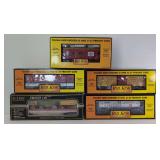 MTH Rail King O Gauge Circus freight cars; 30-7251, 30-7755, 30-7118, 30-7365 K-Line K-69003