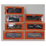 Lionel O Gauge Alaska rolling stock 16474, 19682, two 26150, 26817, 26826 in box