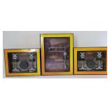 MTH Rail King O Gauge 30-11006 silver & black operating RR crossing signal, two 30-11014 scale crossing flasher w/sound in box