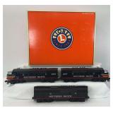 Lionel O Gauge 38197 Southern Pacific F3 A-B-A diesel set TMCC/RailSounds in box
