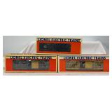 Lionel O Gauge 16739 Foghorn Leghorn 6434 poultry car, 19813 NP ice car, 19822 pork dispatch in boxes