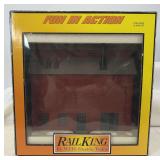MTH Rail King O Gauge 30-90188 Grainary gray stone w/red oxide roof in box