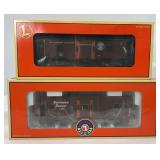 Lionel O Gauge 17653 and 19785 Southern Pacific Bay Window cabooses in box