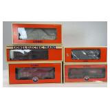 Lionel O Gauge 16957, 17009, 17075, 19510, 29618 mixed freight trains in box